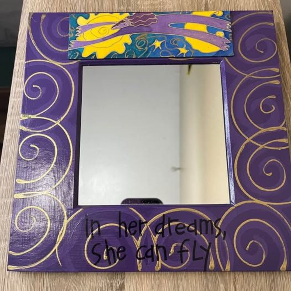 Purple Square Mirror Celestial y2k